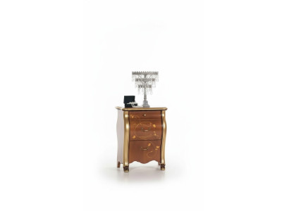 Nachttische Nachttisch Klassisches Design Möbel Holz Braun Beistelltische