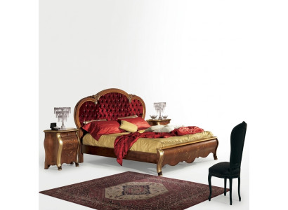 Chesterfield Luxusbett für Schlafzimmer Polsterung Design Luxusbetten