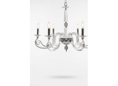 Luxus Transparentní stropní lustr Skleněný lustr Krystalový lustr Lampa