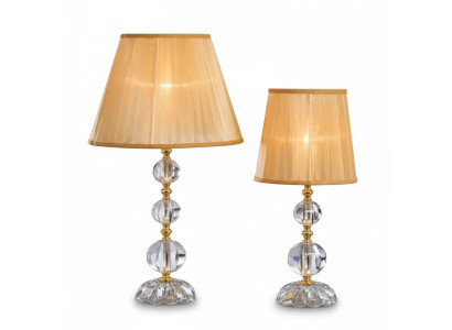 Klassische Kristall Tischlampe Kristallkronleuchter Stilvolle Lampe Neu