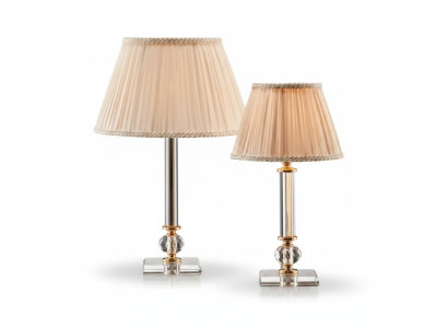 Klasická krystalová stojací lampa, osvětlení stolu, luxusní nábytek, nové.