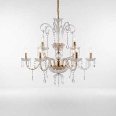 Kronleuchter Hängelampe Lampen Beleuchtung Kronleuchter gold Lampe