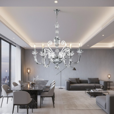 Luxusní korunková lampa stropní lampa Klasické lampy křišťálový lustr