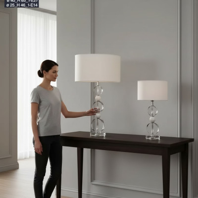 Schreibtischleuchte Kronleuchte Kristall Moderne Tisch Design Lampe