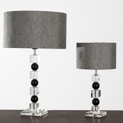 Klassische Nachttischlampe grau Tischlampe luxuriöse Tischlampe Lampe