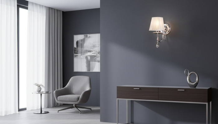 Graue Wandlampe Antik StilKronleuchter Wandleuchter Designer Lampe Neu