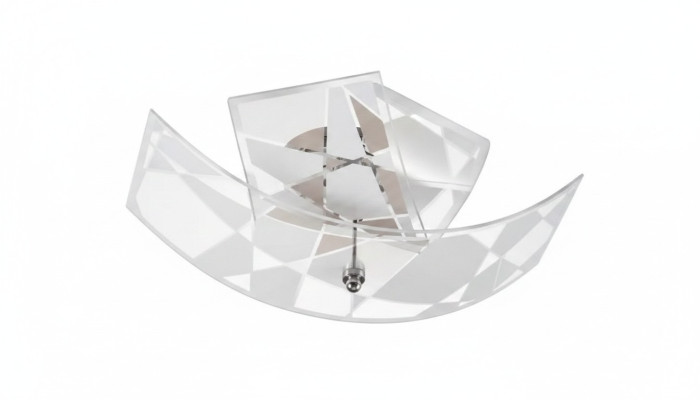 Luxus Lustr Křišťálový Lustr 2x Lampa Moderní Bílá Lampa Nová
