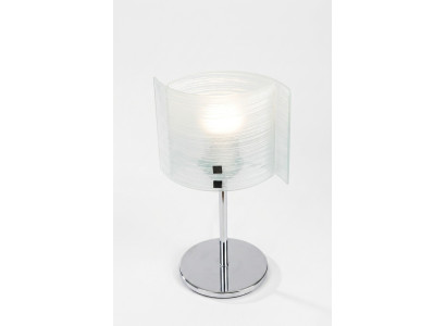 Moderní stolní lampa s křišťálovým lustrním osvětlením pro obývací pokoj.