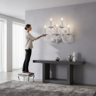 Nástěnná lampa Lustry Lampy Nástěnná lampa Lampa Stěna Lustr Starožitný Styl
