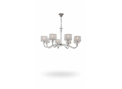 Luxuriöser klassischer Kronleuchter Deckenleuchte weiß Kronenleuchter Lampe