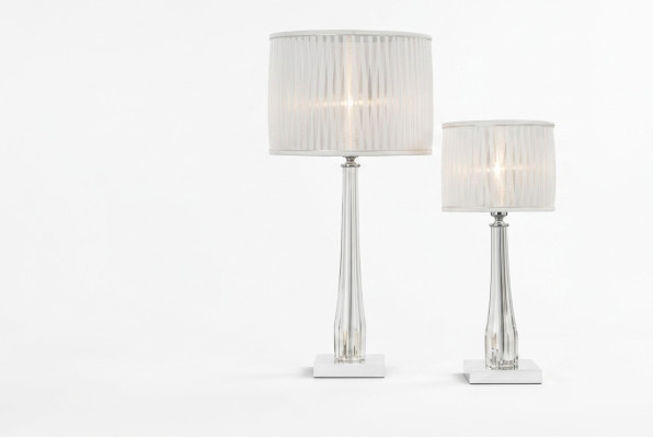 Luxuriöse klassische Nachttischlampe Tischlampe Weiß Tischbeleuchtung Neu