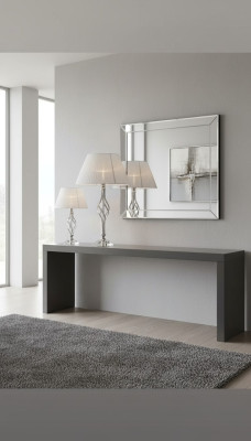 Tischleuchte Antik Stil Tisch Lampe Kristall Leuchte weiß Tischlampe Neu
