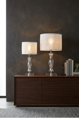 Leuchte Kristall Lampe Tischlampe Weiß Steh Nachttisch Neu Schreibtisch