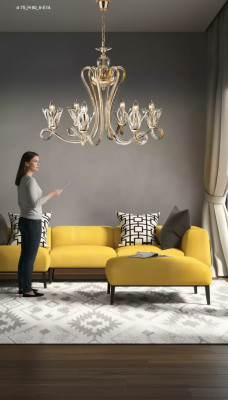 Luxusní křišťálový lustr závěsná lampa lustr stropní lampa