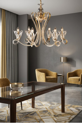 Luxusní křišťálový lustr závěsná lampa lustr stropní lampa