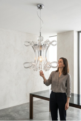 Luxus Deckenleuchter Kronleuchter Deckenlampe Lüster Kristall Lampe