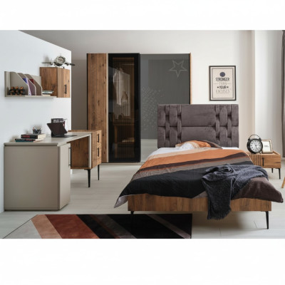 Schlafzimmer Möbel Jugendzimmer Kinderzimmer Bett Kleiderschrank 4tlg.
