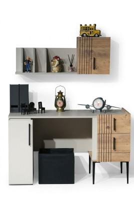 Elegantní kancelářský nábytek kompletní set Regál Psací stůl Dřevo Top kvalita nový