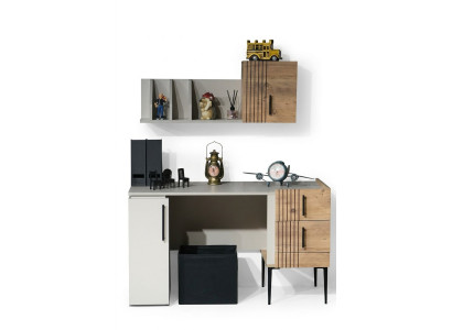 Elegantní kancelářský nábytek kompletní set Regál Psací stůl Dřevo Top kvalita nový