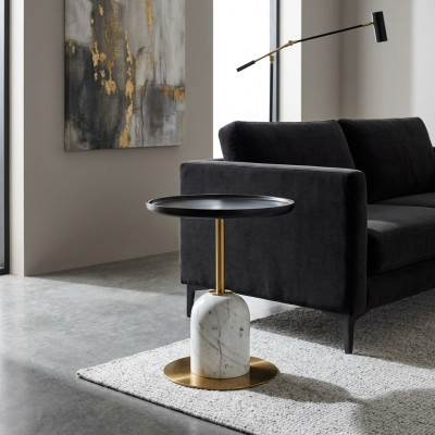 Designer Couchtisch Beistelltisch Wohnzimmer Tisch Möbel Rund Tische neu