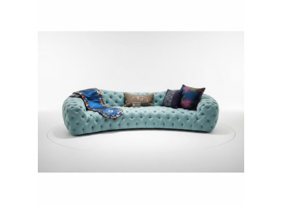 Sofa 3 Sitzer Chesterfield Grün Polster Sofas Design Kunstleder neu Modern