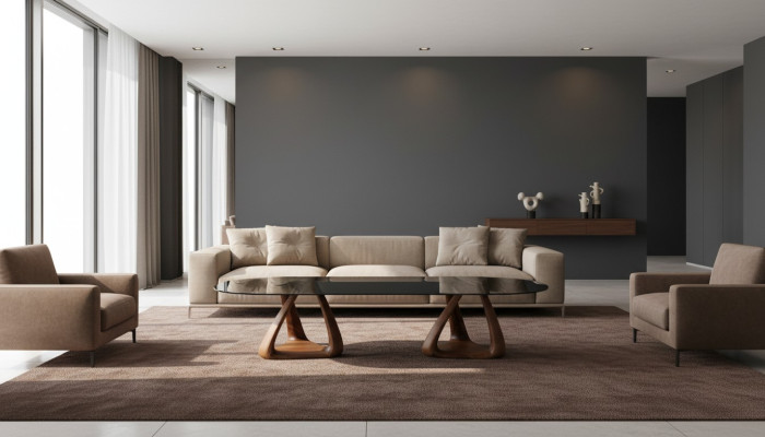 Designer černý jídelní stůl Luxus nábytek do jídelny Oválná dřevěná deska