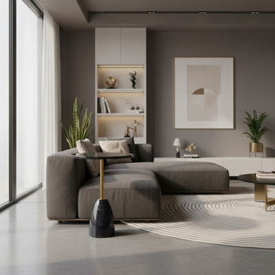 Tisch Stilvolle Schwarz Beistelltisch Couchtisch Schlafzimmer Kommode Tische