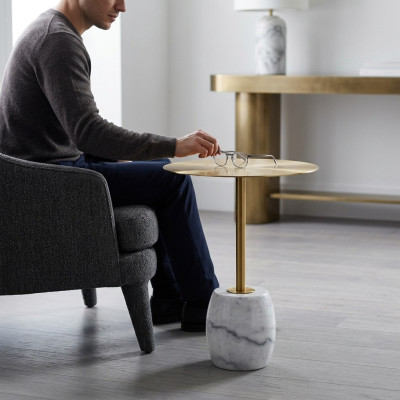Designer Ergänzungstisch Luxus Kaffeetische Goldener Nebentisch Möbel