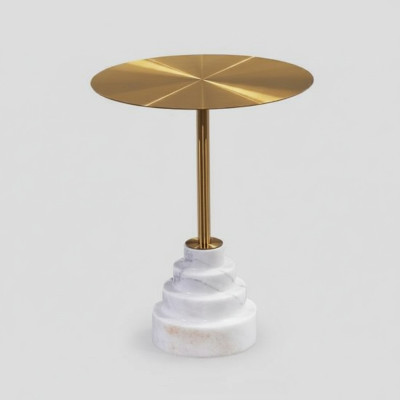 Modern Couchtisch Luxus Metall Tisch Beistell Tische Wohnzimmer Rund neu