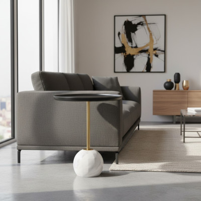 Moderner Couchtisch Runder Beistelltisch Luxus Wohnzimmer Ablagetisch