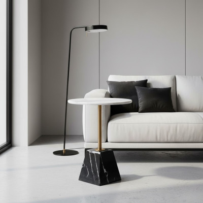 Designer Runder Abstelltisch Luxus Marmor Beistelltische Stilvolle Möbel