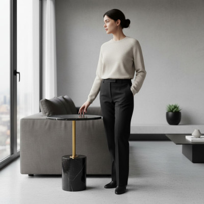 Runder Ablagetisch Designer Wohnzimmer Tische Beistelltisch Couchtische