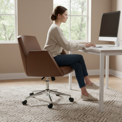 Bürostuhl Braun Gaming Stuhl Bürostuhl Schreibtisch Drehstuhl Chefsessel
