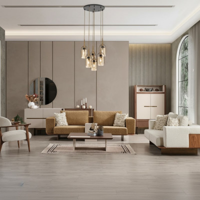 Luxus Sofagarnitur Sofa Garnitur Sofas 4 3 1 Sitzer Stoff 3tlg Modern Set