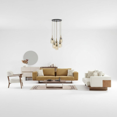 Luxus Sofagarnitur Sofa Garnitur Sofas 4 3 1 Sitzer Stoff 3tlg Modern Set