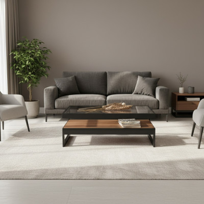 Designer Holz Couchtisch Wohnzimmer Glastisch Wohnzimmer Beistelltisch
