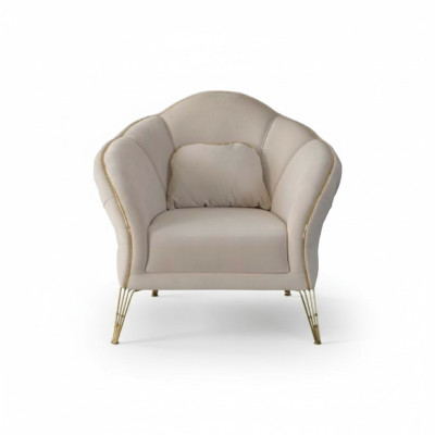 Chesterfield Design Beige Pohovka Křeslo Potah Pohovka Pohovky 1 Osoba Nový
