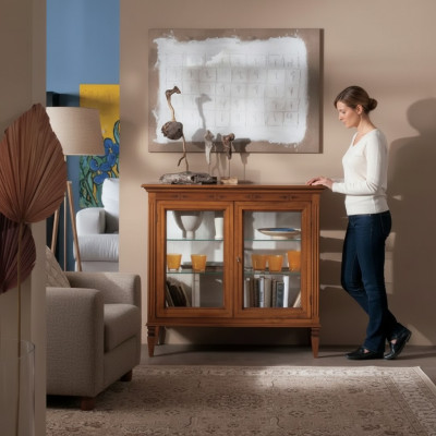 Vitrine Schrank Designer Möbel Klassisch Kommode Einrichtung Sideboard