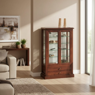 Vitrine Schrank Wohnzimmer Schränke Anrichte Italienische Möbel Holz