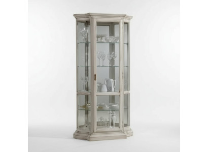Wohnzimmer Möbel Holz Vitrinen Glas Schrank Echtholz Anrichte Vitrine