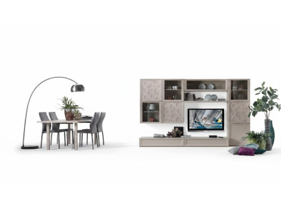 Wohnzimmer Set Vitrine Kommode Wohnwände TV-Ständer Design Schrank Neu