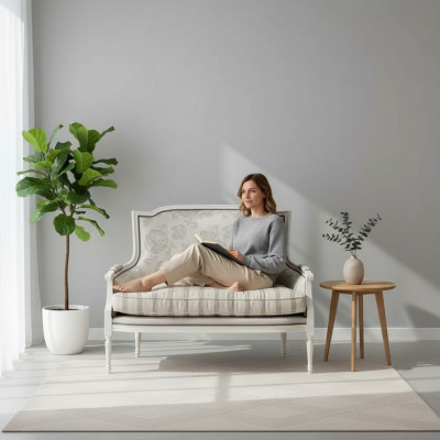 Sofa 2 Sitzer Polster Sofas Design Luxus Couch Sofas Luxus Weiß Neu