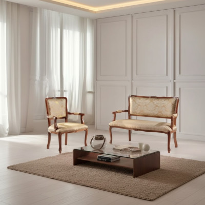 Sofa 2 Sitzer Sessel Couchen Sofa Polster Sitz Garnitur Sitz Bank Set