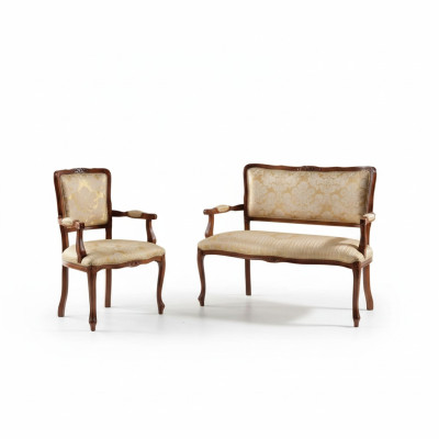 Sofa 2 Sitzer Sessel Couchen Sofa Polster Sitz Garnitur Sitz Bank Set