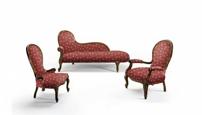 Lounge Sofa Liege Polster Liegen Klassisch Chaiselongue Club Braun Neu