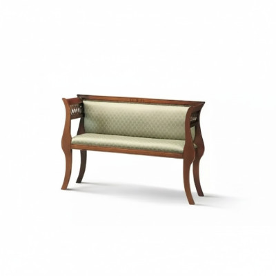 Sitzbank Klassische Designer Sitzmöbel Wohnzimmer Polsterbank Braun