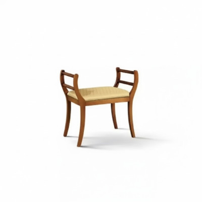 Massivholz Sitzbank Polster Braun Wohnzimmermöbel Klassische Stil Neu