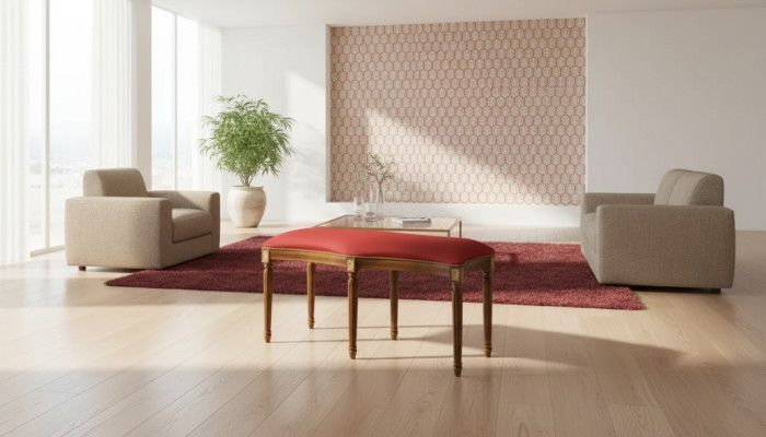 Hocker čalouněný lavice sedací nábytek otomana taburet obývací pokoj designér