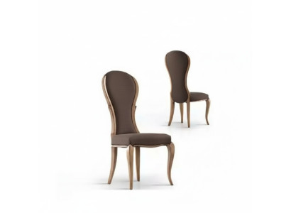 Esszimmerstuhl Luxus Design Holzstuhl Braun Italienische Stil Möbel Neu