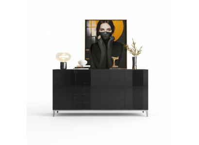 Sideboard Luxus Schrank Regal Holz Anrichte Wohnzimmer Modern Designer